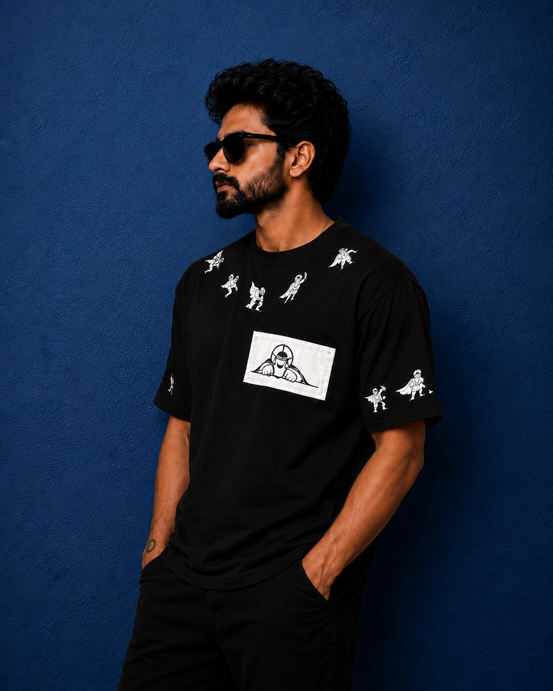 Katha hero printed oversized t-shirt