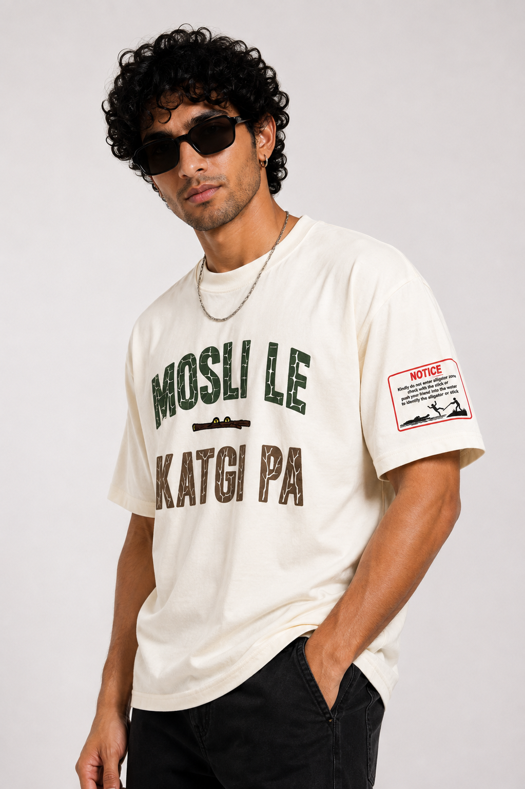 Mosli Le Katgi Pa Puff Printed Oversized T-shirt