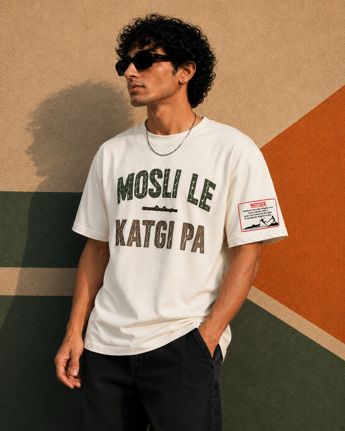 Mosli Le Katgi Pa Puff Printed Oversized T-shirt
