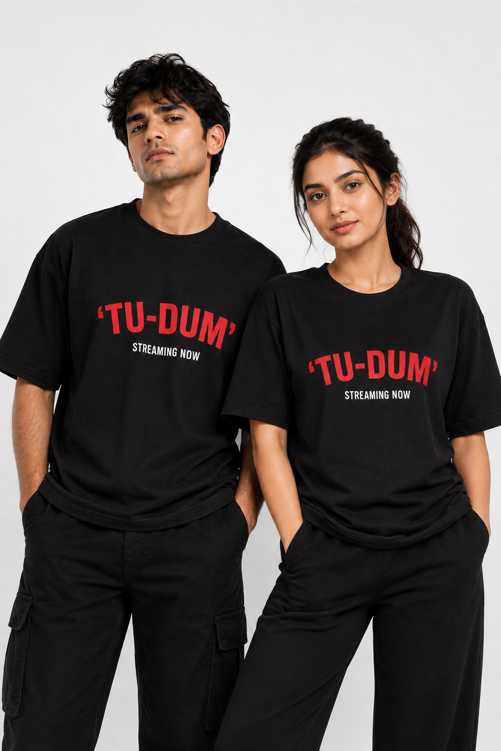 TU-DUM Streaming now Netflix Printed Oversized T-shirt
