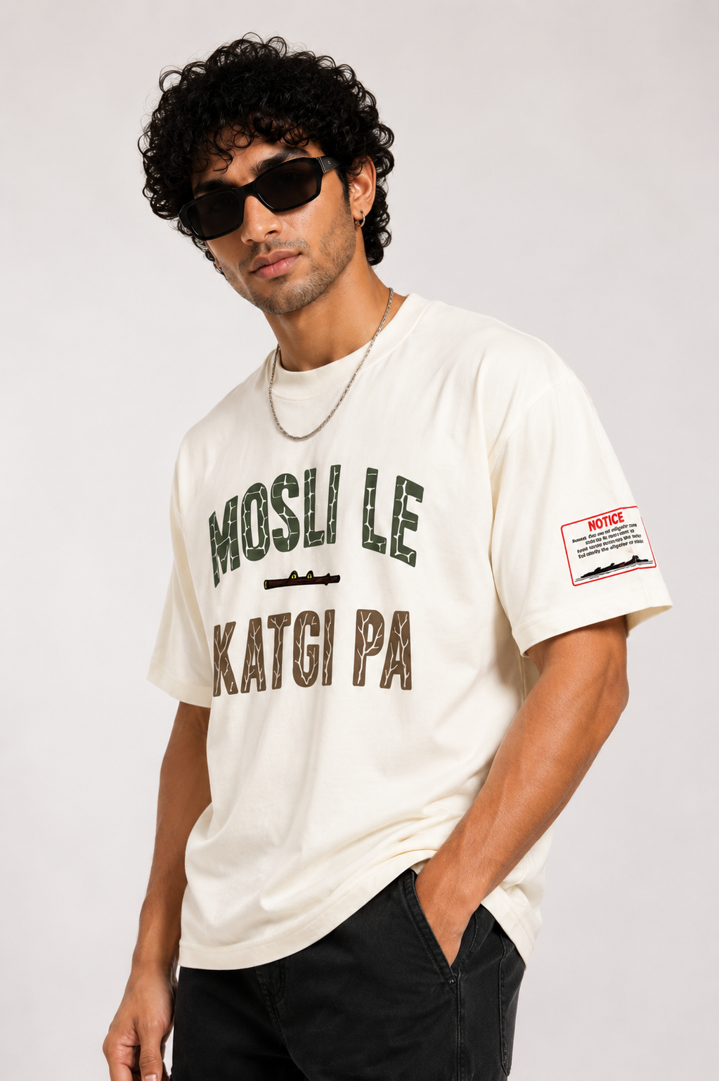 Mosli Le Katgi Pa Puff Printed Oversized T-shirt