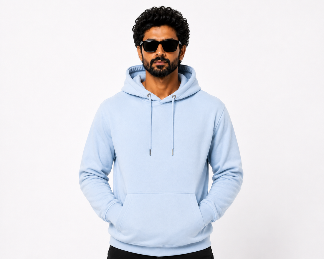 Premium Classic Pullover Hoodie-Ice Blue