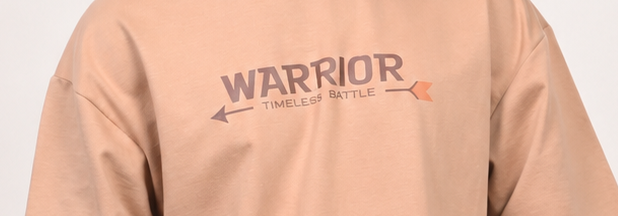 Yodha Battle Warrior Full Back Printed Oversized T-shirt
