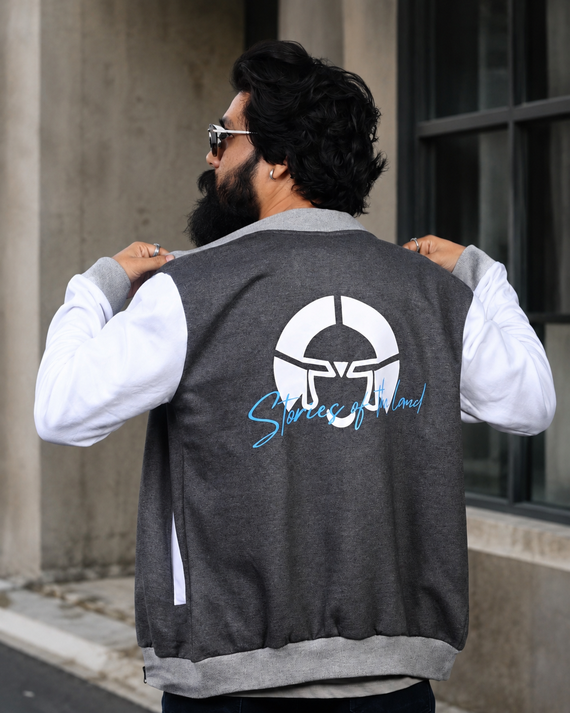 Stories of the Land Zipper Varsity Jacket