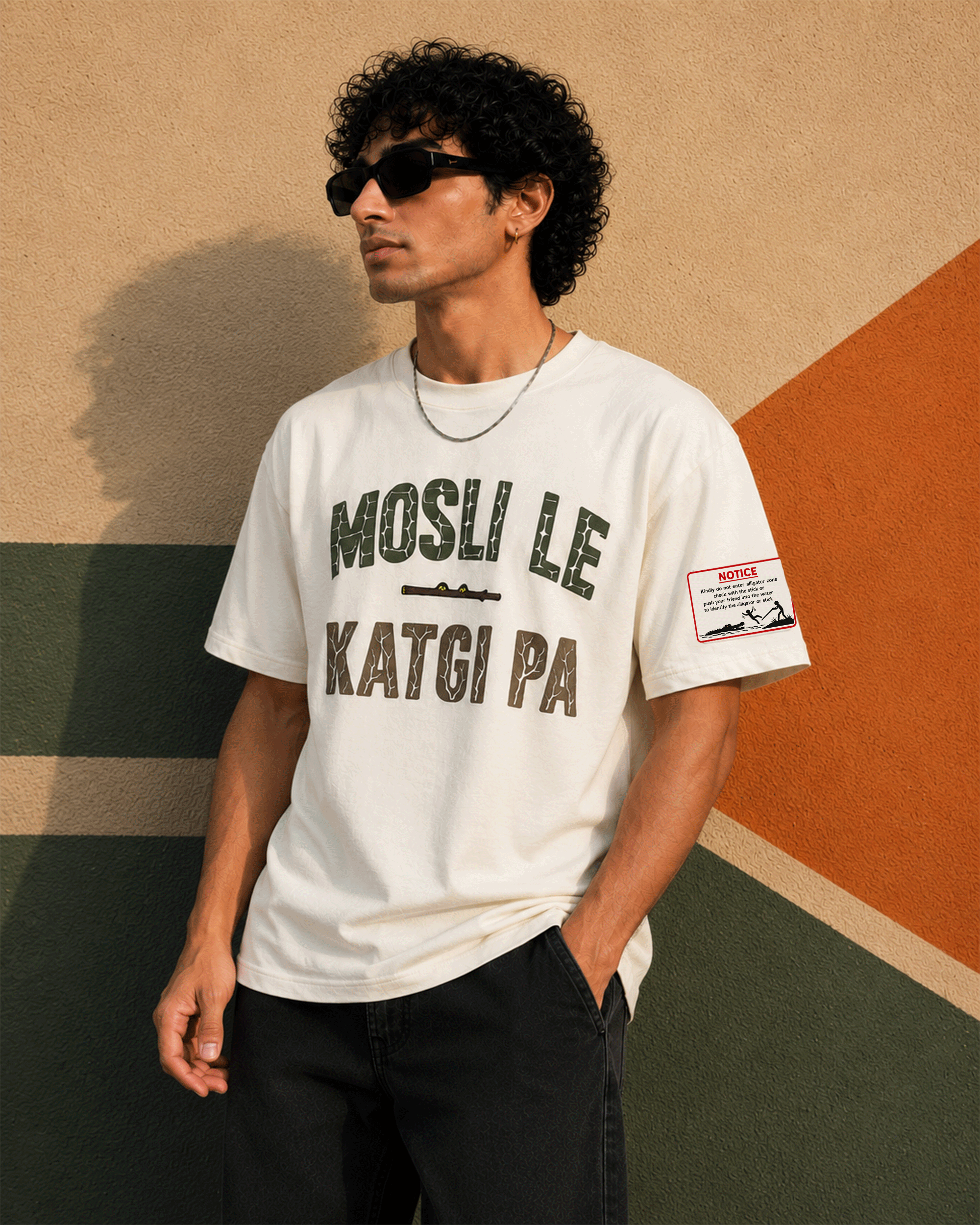 Mosli Le Katgi Pa Puff Printed Oversized T-shirt