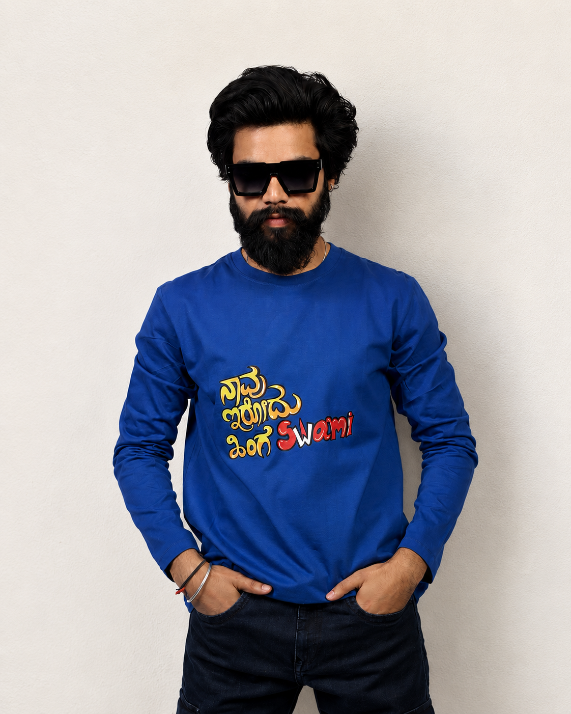 Swami Kannada printed Full-sleeves T-shirt