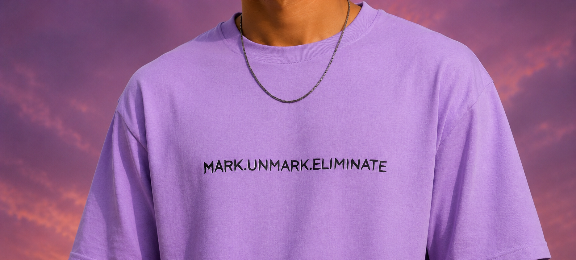 Mahabharat Barbarik Lavender Printed Oversized T-Shirt