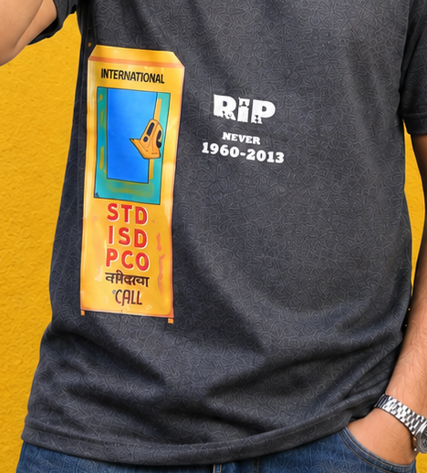 STD since 1960-2013 Graphic printed Melange Grey T-shirt
