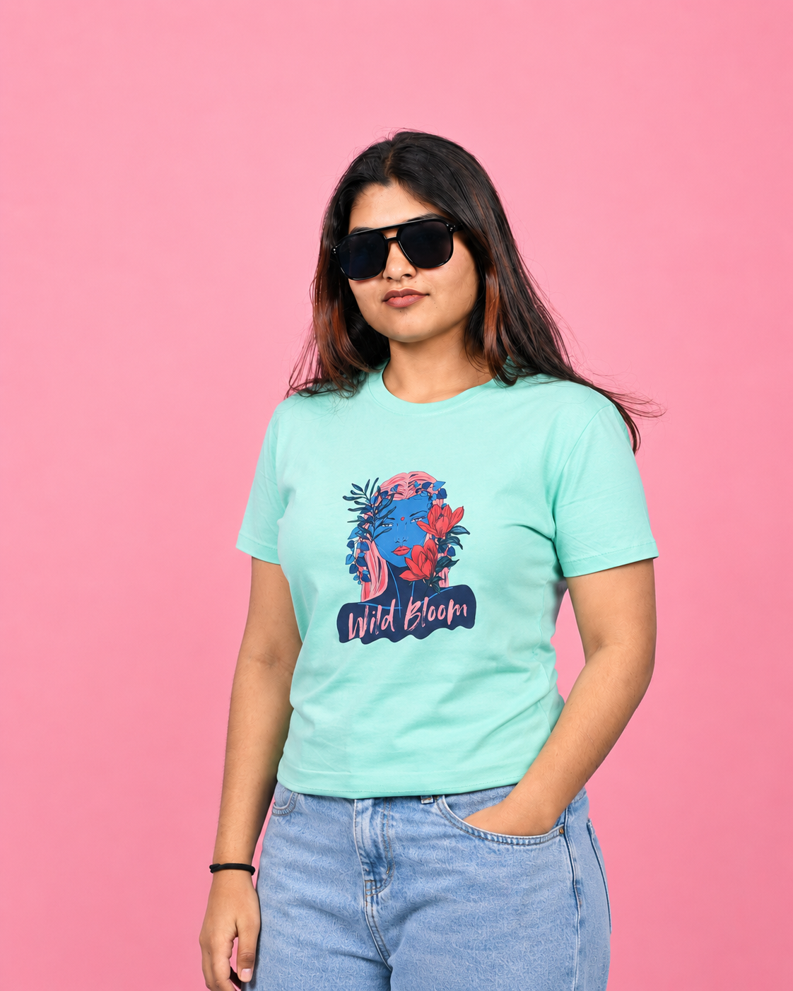 Wild Bloom Women’s Printed T-shirt